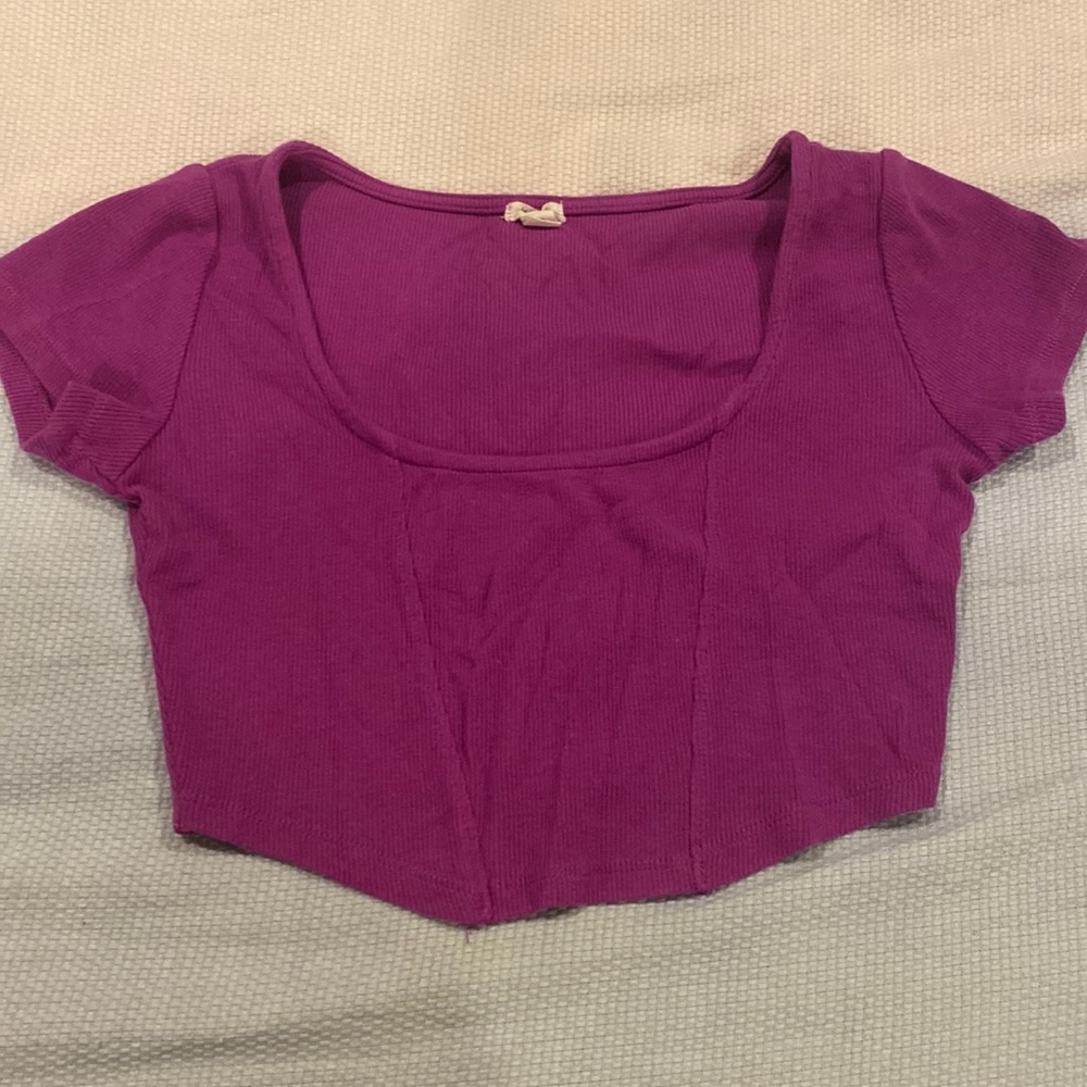 Garage Magenta Crop Top